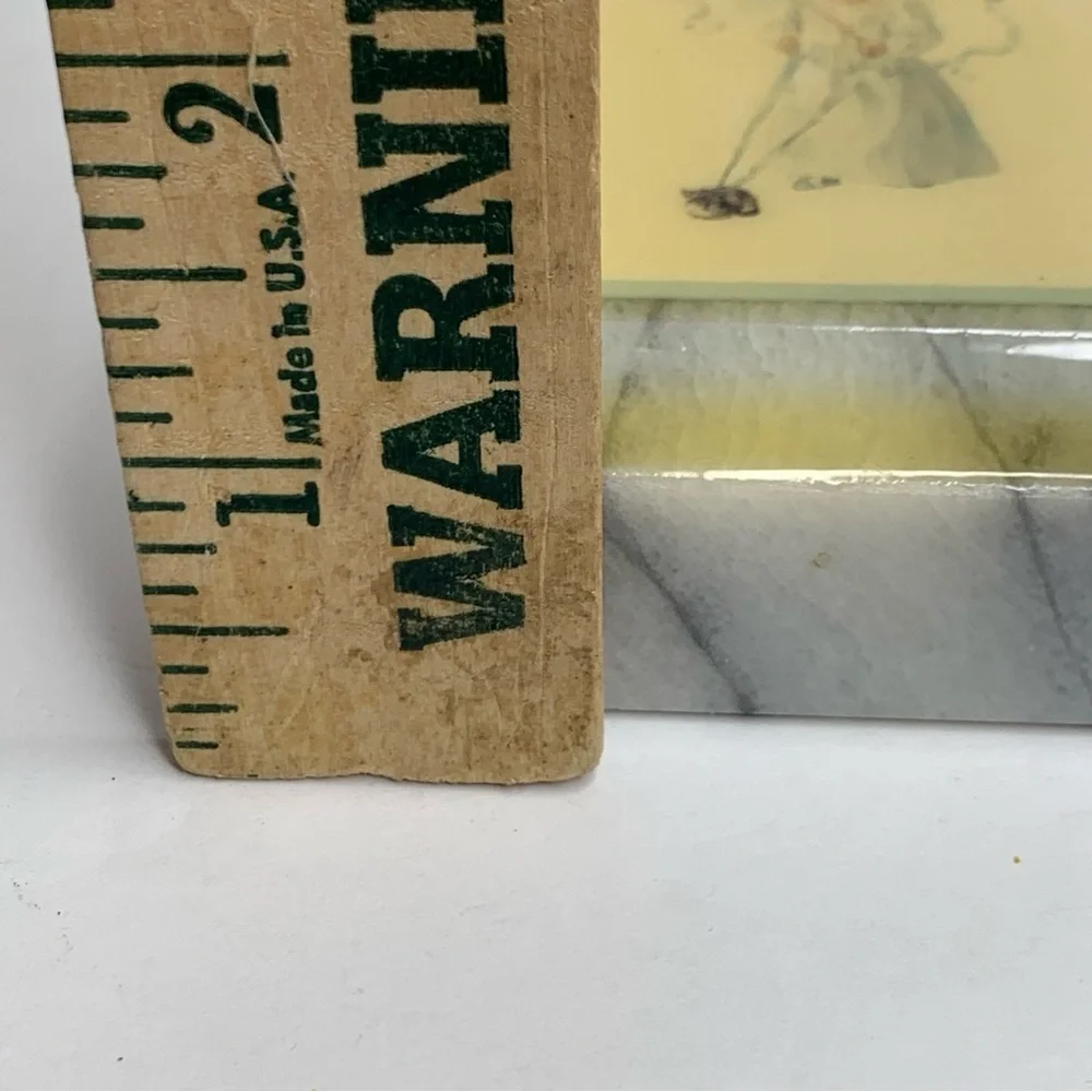 The Magic Kitten by Maud Humphrey Bogart Marble Trinket Box & Paperweight 1987